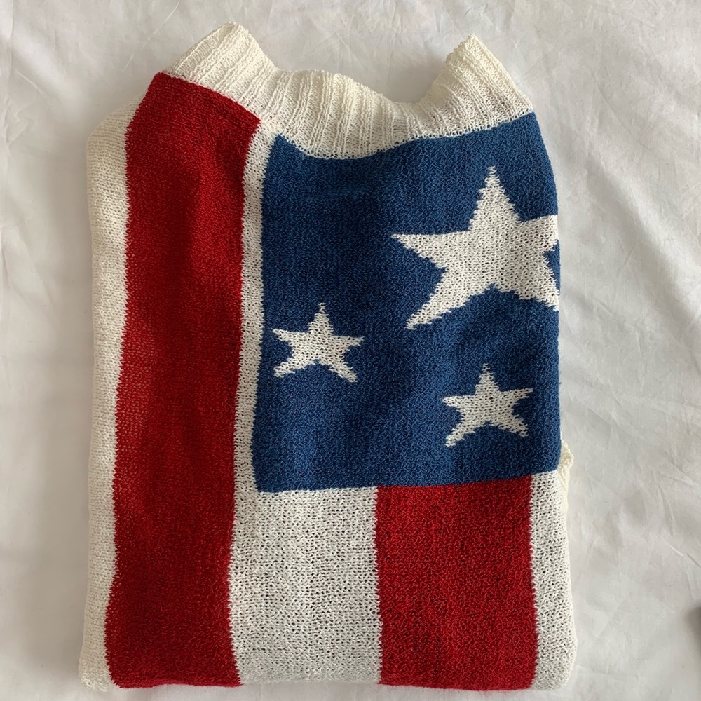 American Flag Open Cardigan